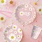 Daisy 1st Birthday Decorations Party Tableware Set, Groovy Retro Floral Daisy First Birthday Party Supplies, Paper Plate, Napkin, Cup, Tablecloth, Disposable Cutlery | Serves 24